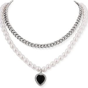 Sacina Gothic Heart Necklace, Heart Choker , Goth Jewelry